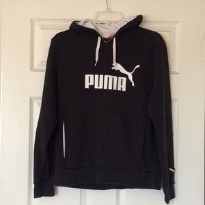 Black pullover puma hoodie
